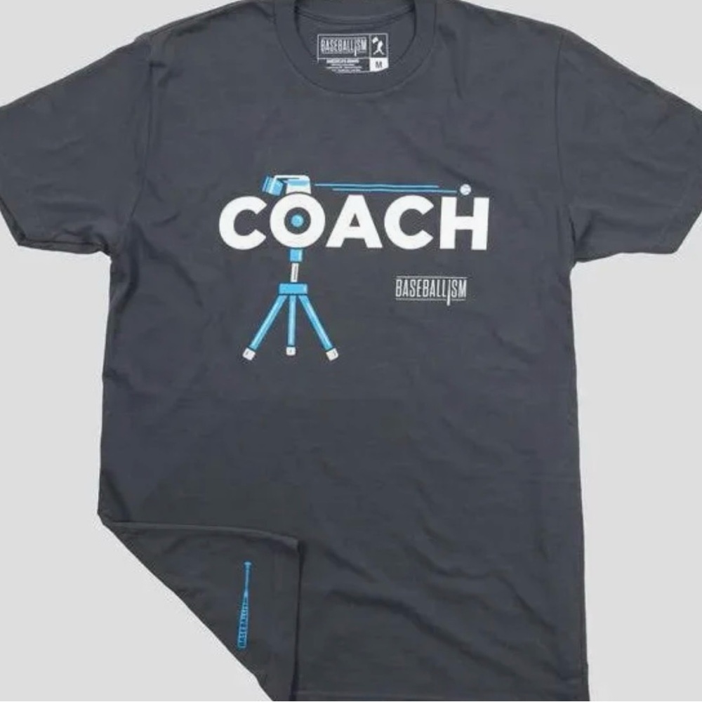 Baseballism Men's Coach Graphic Tee - Charcoal